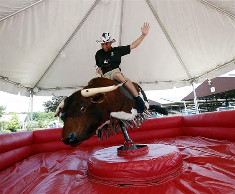 mechanical bull exercises.